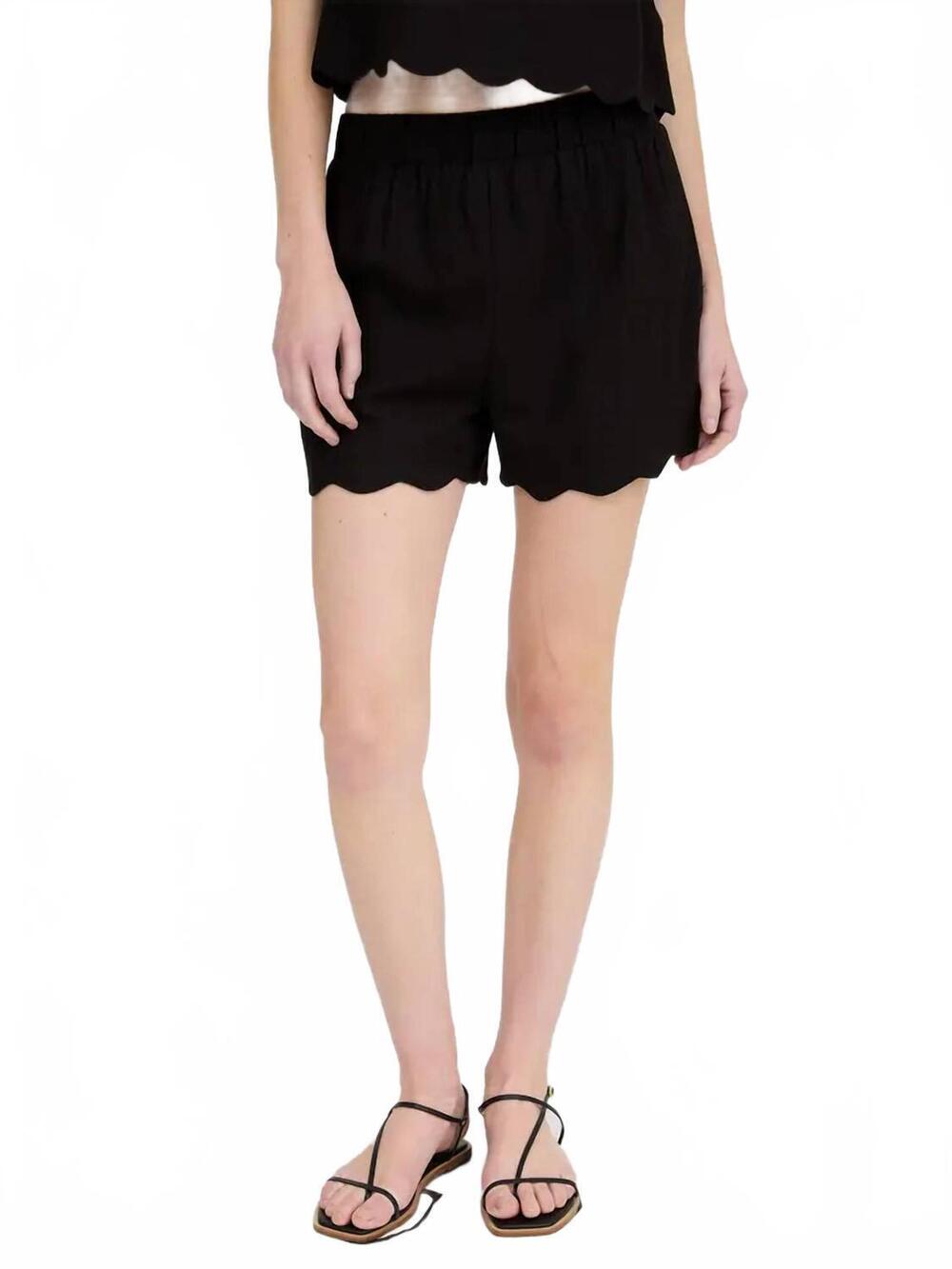 NEW BLU PEPPER high waist shorts in black